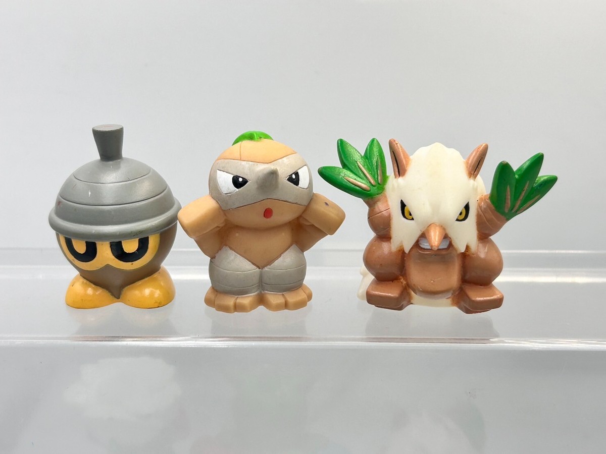 Japan BANDAI Pokemon Seedot Roserade Shiftry Finger Puppet Figure