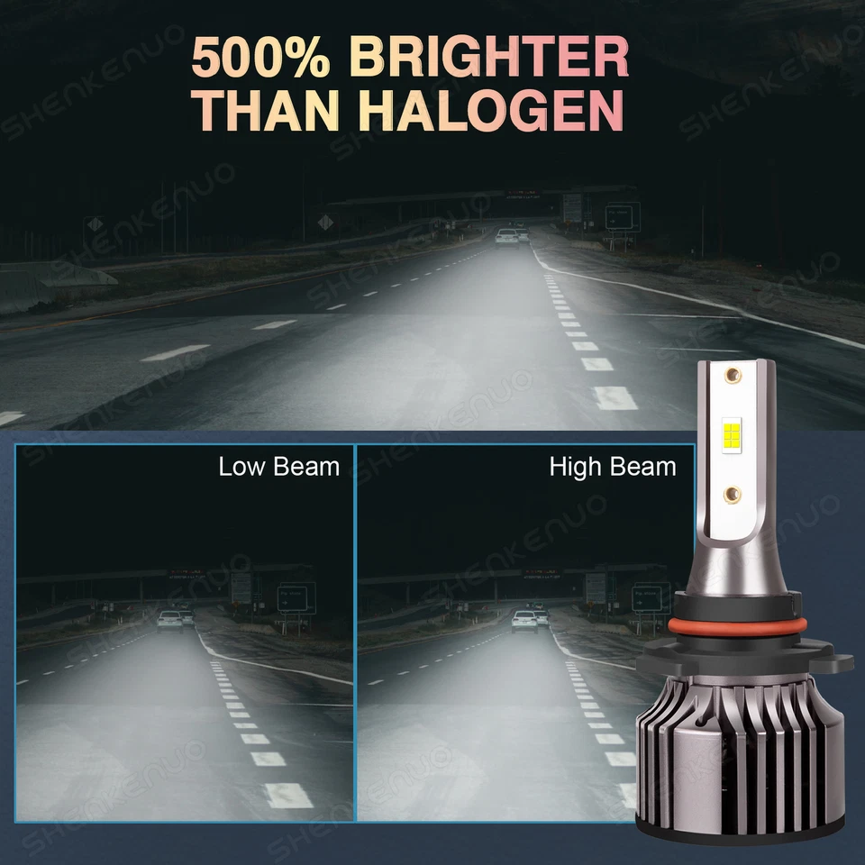 For Mazda CX-9 2007-2012 Combo 6x LED Headlight High/Low Beam+Fog Light Bulb Kit - Image 4 of 4