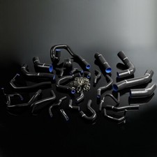 Black Silicone Radiator Hose Fit For Supra Ma70 Mk3 7m-gt7mgte Turbo 3.0l