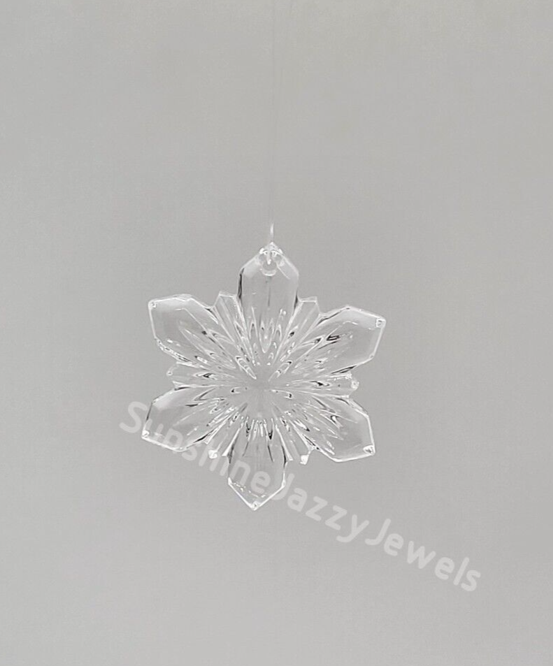 Swarovski Crystal Clear 28mm Snowflake 6743/3 Ornament; Vintage