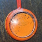 2-DESCOWARE Belgium Orange Enamel Cast Iron Sauce Pans No Lid 89-A 7" 18 — photo 3