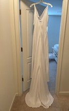 Galina wedding dress, size 6, white, never worn