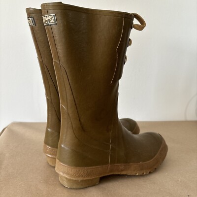 Rare Vintage Converse Olive Green and Brown Rain Boots Vintage Converse insulated rubber Army green | Mercari main image 4