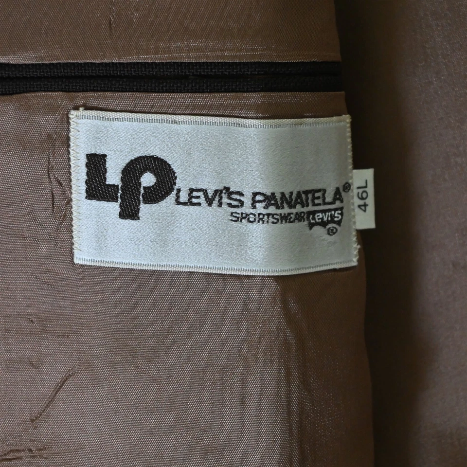 Levi's 46L коричневый хопсак золотой кнопка мужской блейзер костюм куртка спортивное пальто - Изображение 4 из 4