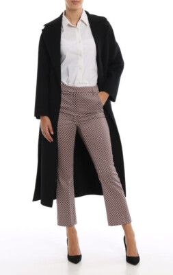£175  Max Mara Weekend   Jacquard Trousers , Antique Rose Sz 8 UK. BNWT