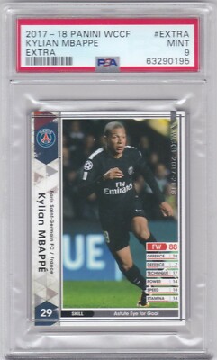 PSA9 2017-18 PANINI WCCF #EXTRA KYLIAN MBAPPE RC ROOKIE | eBay