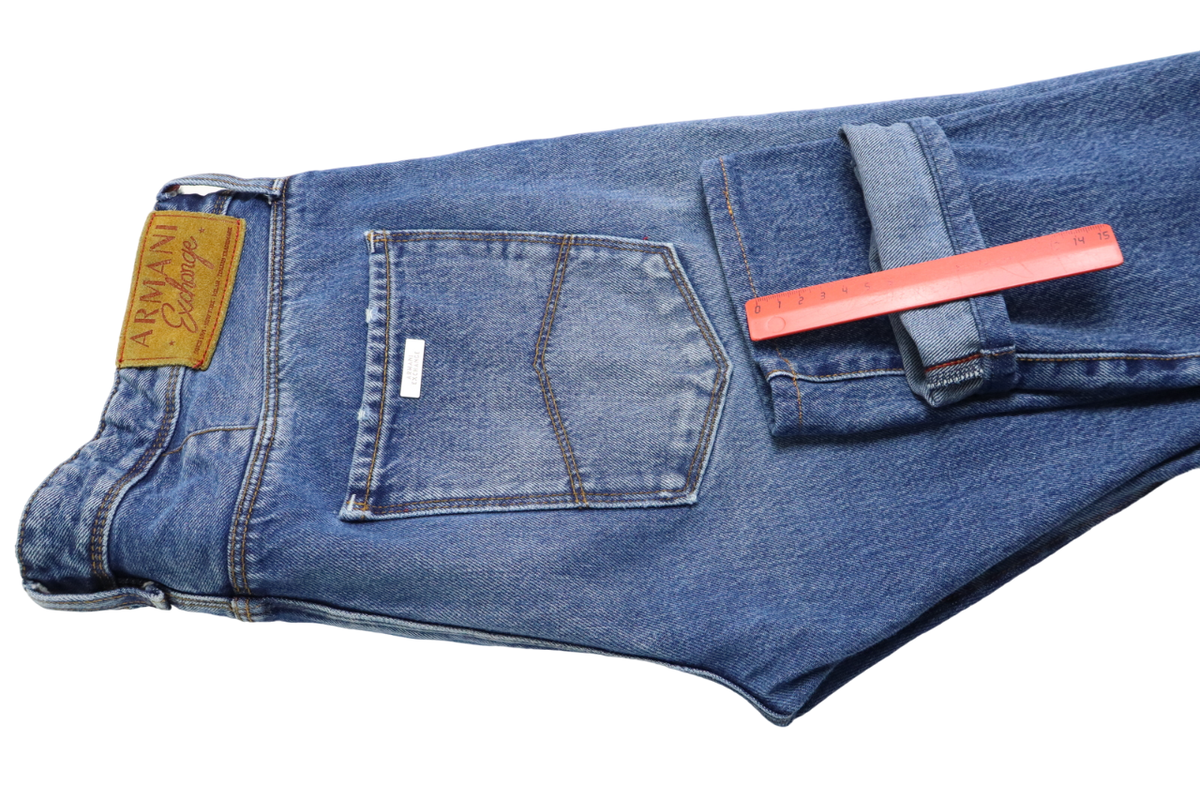 ARMANI EXCHANGE J13 Slim Jeans Men's W36 Whiskers Faded ARMANI EXCHANGE J13 Slim Jeans Men's W36 Whiskers Faded