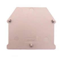 DIN Rail Terminal Block End Covers 25 Quantity Dinkle DK10NC for DK10N Beige