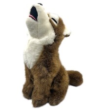 Animal House Brown Wolf 13 Plush Toy Howling Wild Dog Fox Stuffed Animal