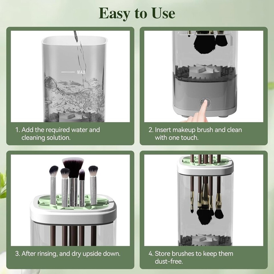 Electric Makeup Brush Cleaner Machine Automatic Makeup Brush Washer