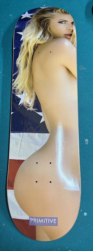RARE USA Model Girl Primitive Skateboard Deck Paul Rodriguez Prod America Flag