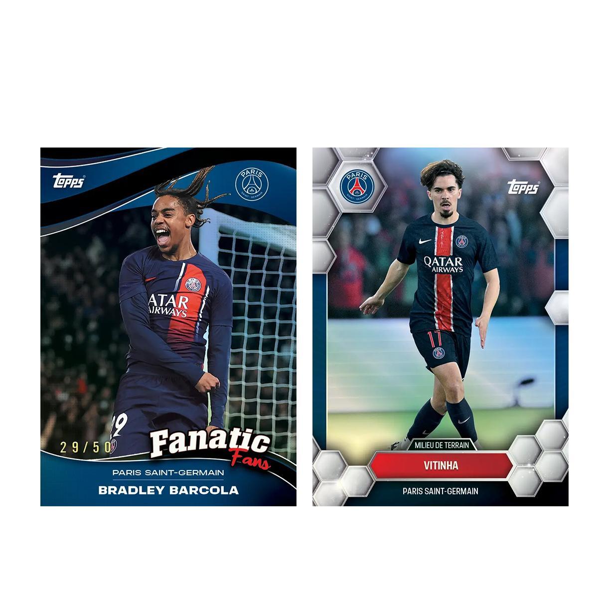 2024-25 Topps Paris Saint-Germain Team Box Soccer Star Cards
