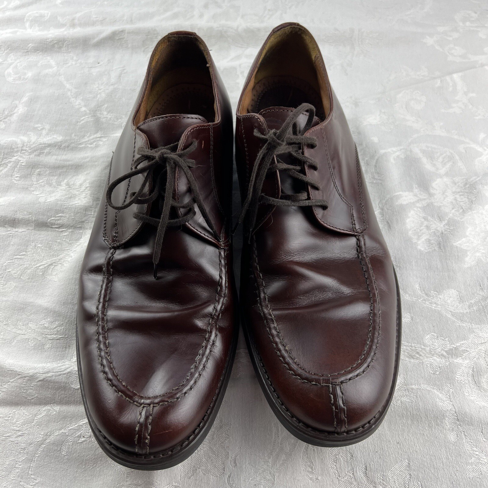 SAOLA Scarpe eleganti Oxford da uomo Johnston e Murphy taglia 11M in pelle marrone stringate