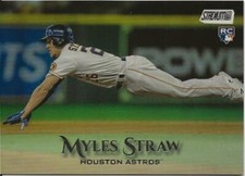 2019 Topps Stadium Club MYLES STRAW Rainbow Foil 19/25 Astros RC #140 Foilboard
