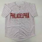 Autographed/Signed Rob Thomson Philadelphia Pinstripe Jersey Beckett BAS COA — photo 4