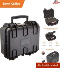 Compact Hard Camera Case with Watertight Seal - Small 12 x 11 x 6 Inches