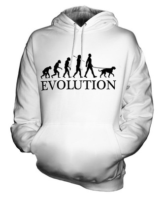 IRISCHER WOLFSHUND EVOLUTION DES MENSCHEN UND HUND UNISEX KAPUZENPULLOVER HERREN