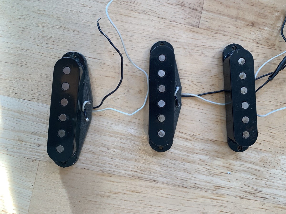 Fender Stratocaster Pickups Full Set 1978 Grey Back Including