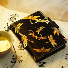 A5 A6 Dragonfly Theme Journal Cover Cloth and PU Hobonichi Style