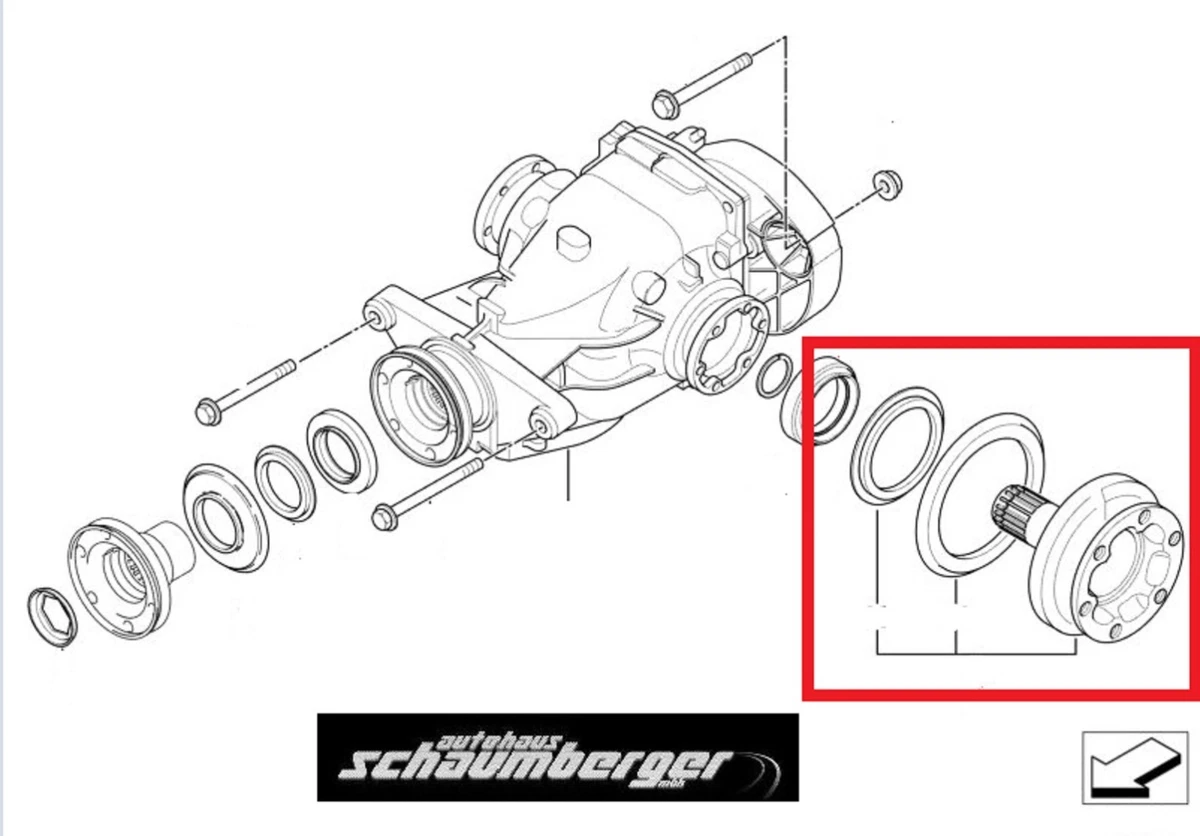 Original BMW Mitnehmerflansch Abtrieb E81 E87 E88 E82 E60 E65 E53 
