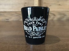 Brad Paisley 2007 Bonfires And amplifiers JD style Tour Black Shot Glass