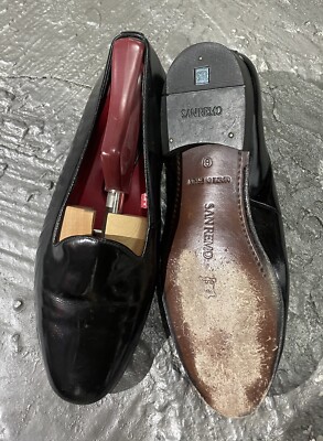 San Remo Black Leather Slip-On Dress Penny Loafers Shoes Men\'s size 8 s-l400.jpg main image 3