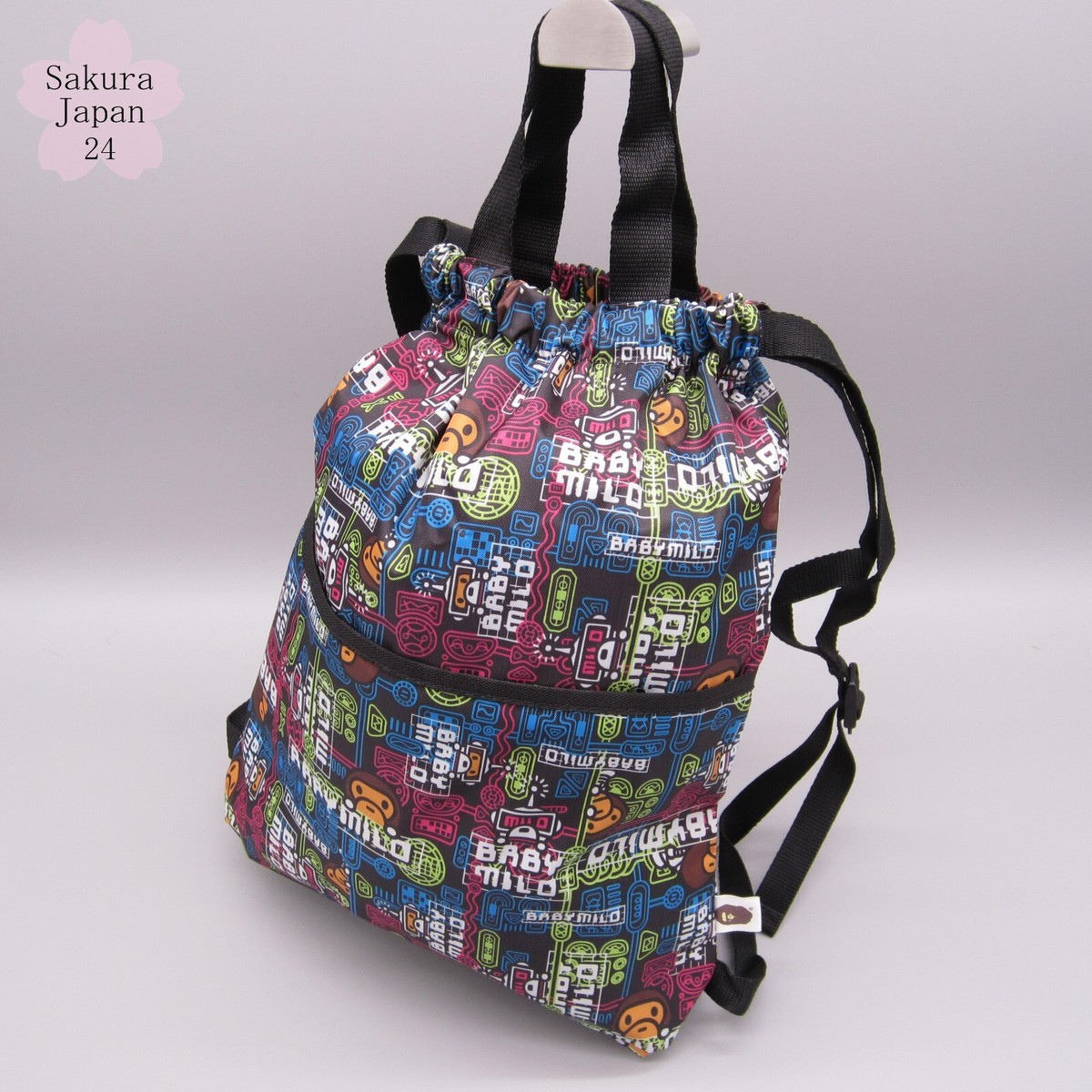 BAPE KIDS A Bathing Ape Drawstring Bag MILO Future 2016 SS