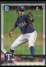 2018 Bowman Draft Chrome 1st Leury Tejada Raw Refractor #BDC-174