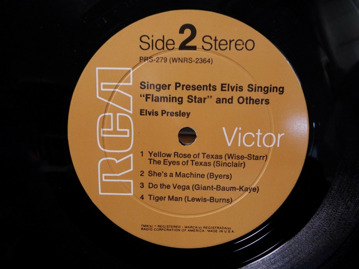 ELVIS PRESLEY FLAMING STAR SINGER PRESENTS LP VINYL ALBUM | eBay