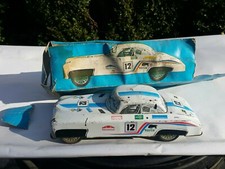 VINTAGE RACE CAR N12 LEMEZARU GYAR TIN TOY FRICTION FOREIGN LEMEZ HUNGARY IN BOX