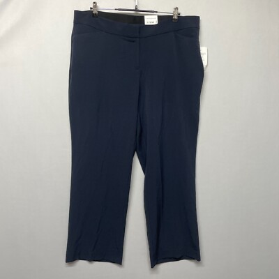 NWT Croft & Barrow Curvy Straight Mid Rise Pants Size 18WS 18 Short B347 -20