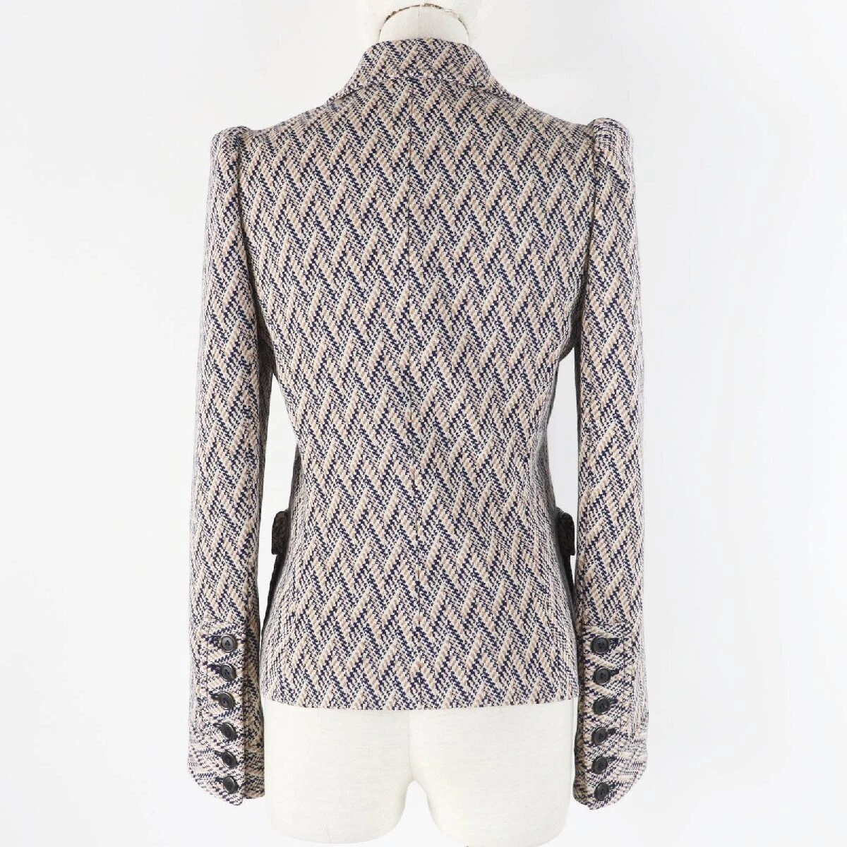 LOUIS VUITTON（LV） Giacca sartoriale LOUIS VUITTON Chevron righe fodera monogramma multi 36 Italia