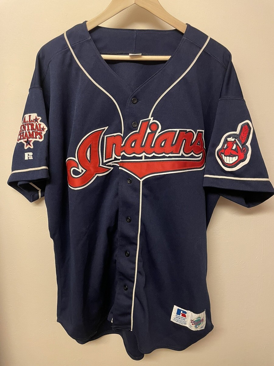 Vintage MLB AL Cleveland Indians Russell Diamond Mens Baseball
