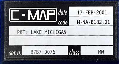 C MAP NT NA B182.01 C-CARD  LAKE MICHIGAN 2001