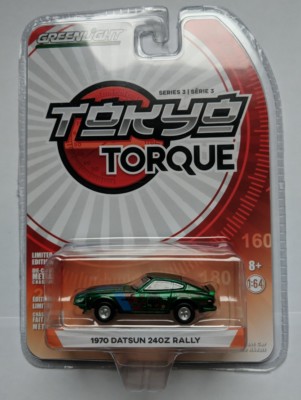 GREENLIGHT TOKYO TORQUE serie 3 GREEN MACHINE * 1970 DATSUN 24OZ RALLY * NEW!