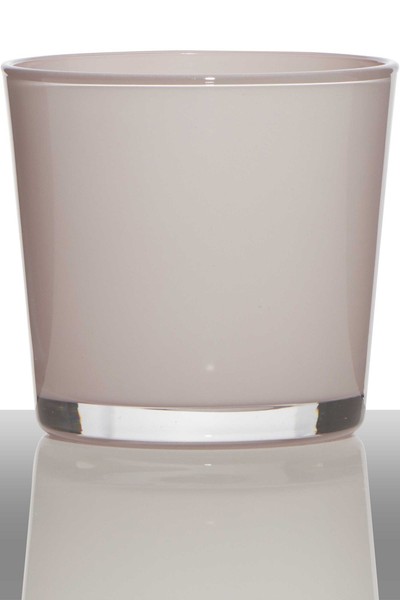 Inna-Glas Orchideentopf Alena, Zylinder - Rund, Hellrosa, 12,5Cm, Ø 14,5Cm-image