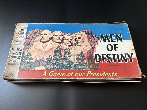 Men of Destiny Board Game | A Game of Our Presidents Vintage Milton Bradley 1956