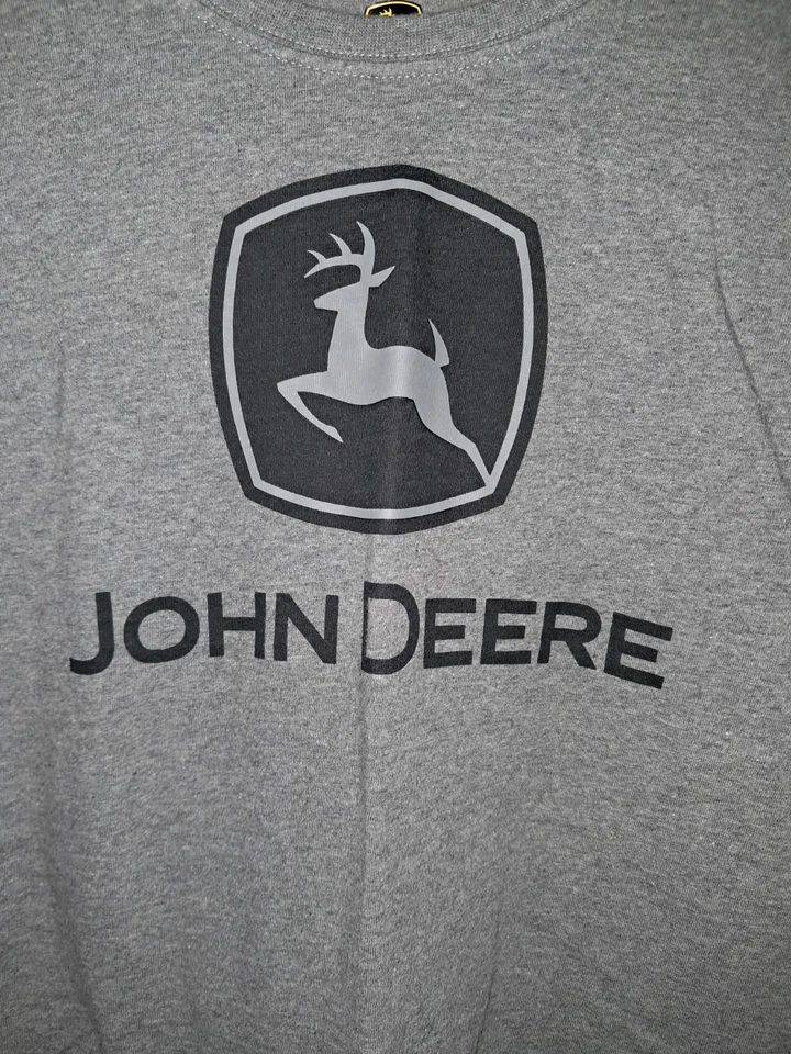 Boys Size Medium Gray John Deere Long Sleeved - Image 2 of 4