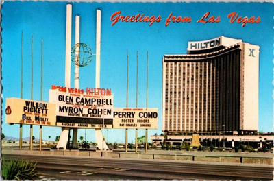 #ad Las Vegas Nevada NV : GLEN CAMPBELL AT CASINO HOTEL j 15 BQ8859 $5.24