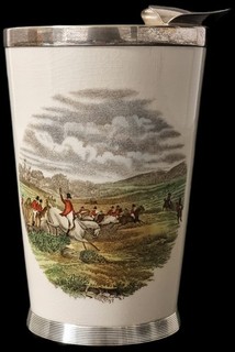 Copeland Spode England 925 Sterling Silver Cocktail Shaker Motif 1 and 2