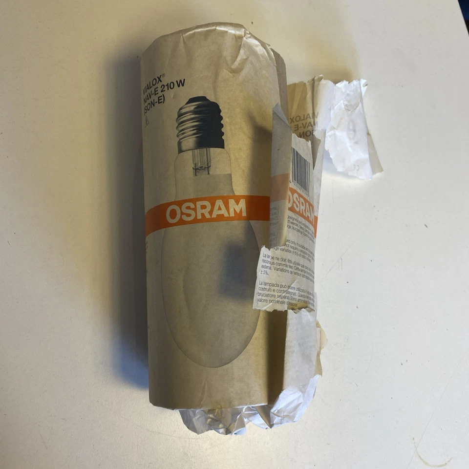 Lampada A smorza su sodio alta pressione Osram Vialox Nav-E (Son-E) 210W E40 - Immagine 2 di 4