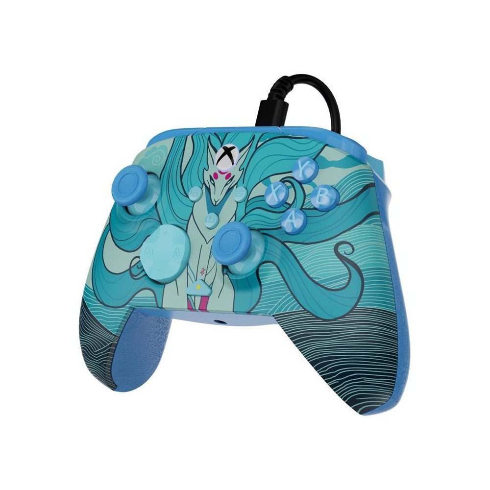 Manette Filaire Xbox Rematch Advanced Blue Kitsune Compatible PC