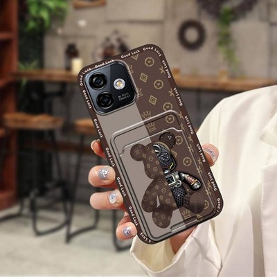 MYDING-Phone Case for Ulefone Note16 Pro,  Cute Shockproof Card slot Back Cover