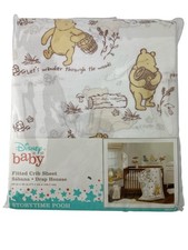 Disney Baby Pooh Fitted Crib Sheet 100 Cotton Winnie The Pooh Nursery Storytime