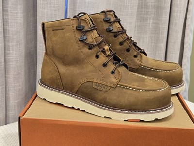 Brunt Marin 6'' Comp Toe Boots Mens Size 11 D+E+ Brown Leather WP Womens Sz 12.5