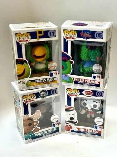 4x MLB Mascot VAULTED Funko POP! Collection - Pirates Mariners Reds Phillies