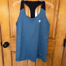 Pearl Izumi Elite Pursuit Tri Tank In A Size XL Blue And Black Racer Back