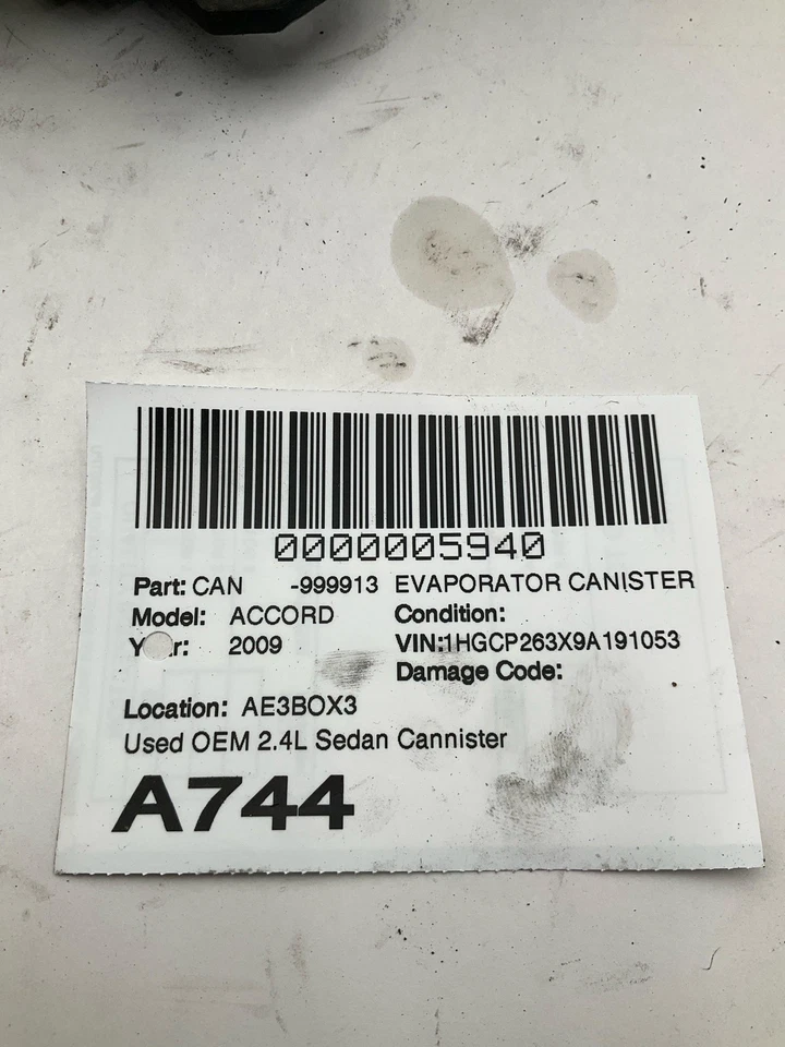 Honda Accord 2008-2012 bote evaporador de 2,4 L tipo sedán OEM 170117A0L01 Foto 3 de 3