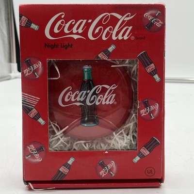 Coca-Cola Red Circle Logo WALL NIGHT LIGHT 1995 New In Box NOS