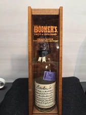 Bookers Uncut & Unfiltered Small Batch Empty Bottle In Wood Case 2024-03 (JK)